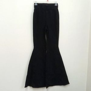 *Final* NWOT Highway Jeans 70s Style Black Denim Ultra Flare Elastic Waist Jeans
